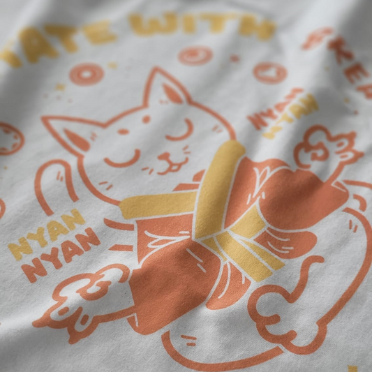 Meditate With Me-ow, Kawaii Cat Guru Unisex T-Shirt